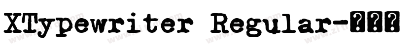XTypewriter Regular字体转换